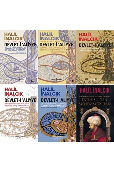 TÜRKİYE İŞ BANKASI KÜLTÜR YAYINLARI Halil Inalcık 6 Kitap Set / Devlet-i Aliyye - Fatih Sultan Mehemmed Han