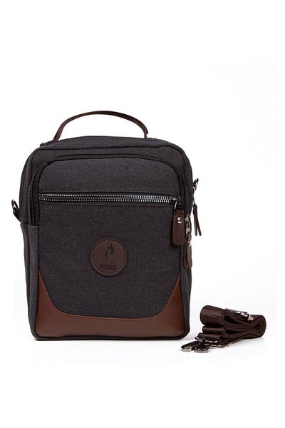 Torz Canvas Men's Handbag Shoulder Strap Wallet Daily Bag for Phone (MEDIUM SIZE)
