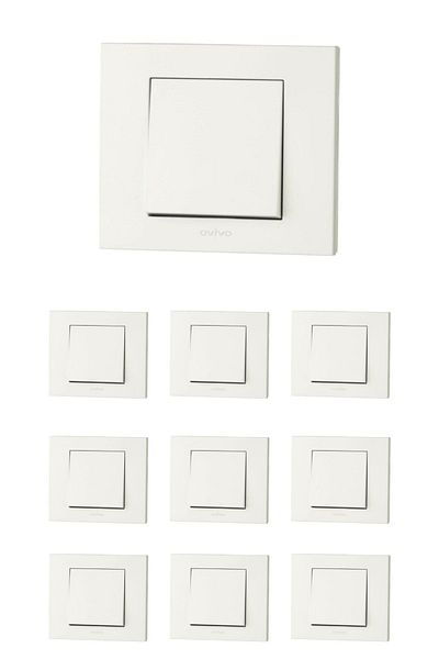 OVİVO 10 Pieces Ovivo Grano White Key Frame Included