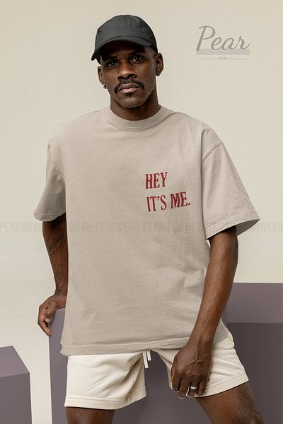 Pear Wear Μπλουζάκι Unisex Oversize - Hey Its Me Printed