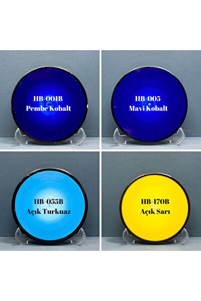 ÇiniSeramikBoyaları 13 Renk Sır Altı Seramik - Çini Boya Seti