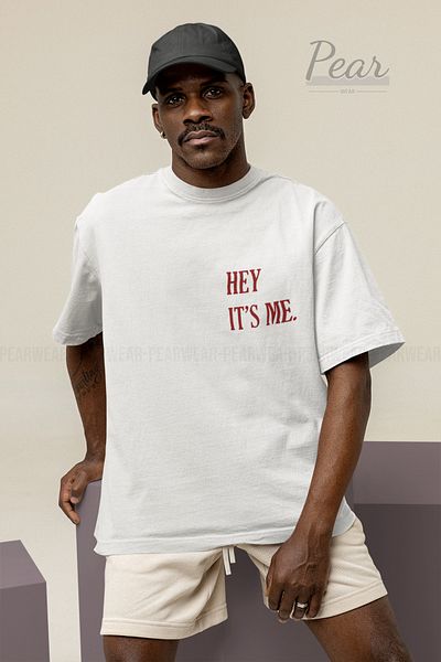 Pear Wear Μπλουζάκι Unisex Oversize - Hey Its Me Printed