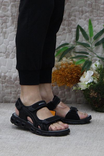 Dockers By Gerli 236810 Black Flexible Comfortable Men's Sandals