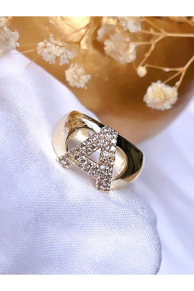 KBC STORE letter A kBC Jewelled letter Ring
