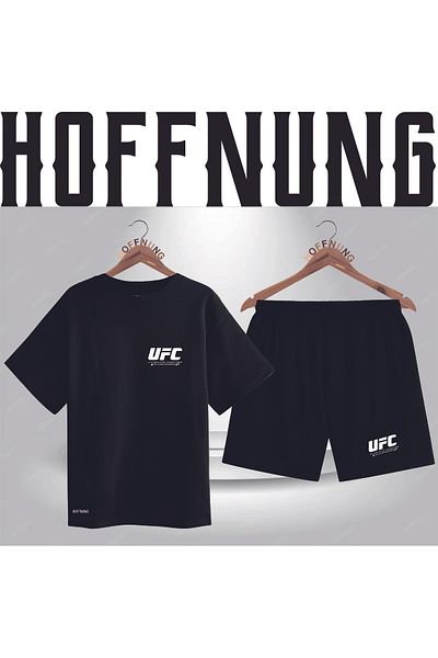 HOFFNUNG Full Shorts Sportwear Unisex Tshirt-Shorts 2-Piece Combination