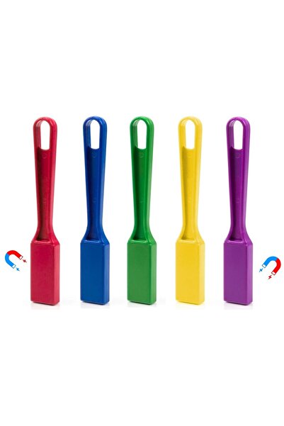 Hdg 5 adet Renk Eğitici Çubuk Mıknatıs - Eğitici Zeka Çocuk Deney Manyetik Mıknatıs