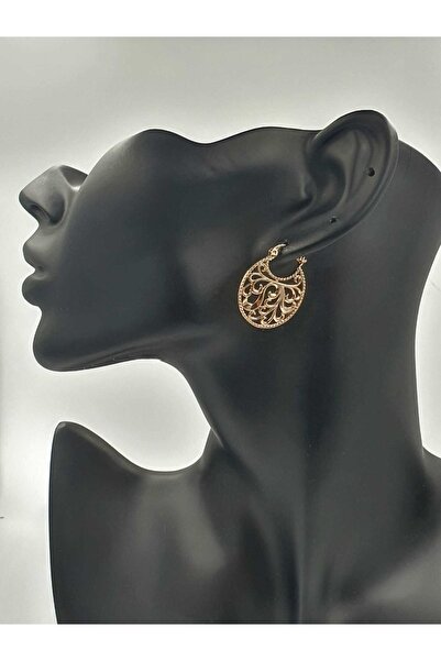 YUGENCONCEPT Gold Plated Xuping Lace Design Basket Earrings
