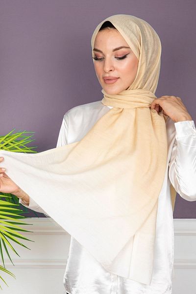 Golden Rose Silky Colored Shawl