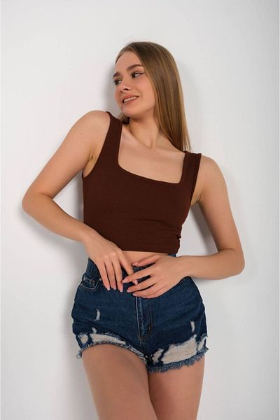 SUYA US WEAR Μπλούζα με κορδόνι Crop Strap