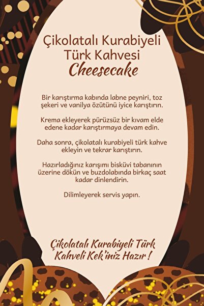 Genel Markalar Çikolatalı Kurabiyeli Türk Kahvesi Çikolata Kurabiye Aromalı Türk Kahvesi 200 Gr