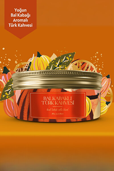 Mim and More Pumpkin Turkish Coffee - Bal Kabağı Aromalı Türk Kahvesi, 150 gr
