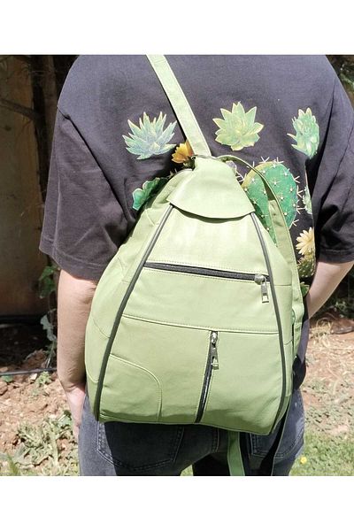 atter Genuine Leather Backpack