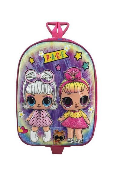 GNC DESİGN Pink Happy Kindergarten / Nursery Bag with Squeegee