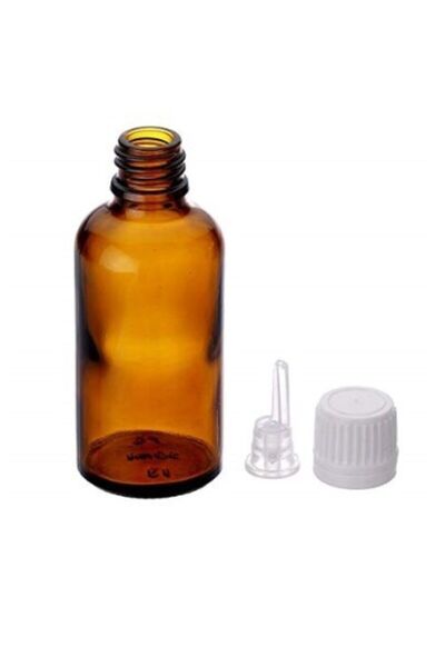 Genel Markalar Içten Damlalıklı Amber Cam Şişe 100ml