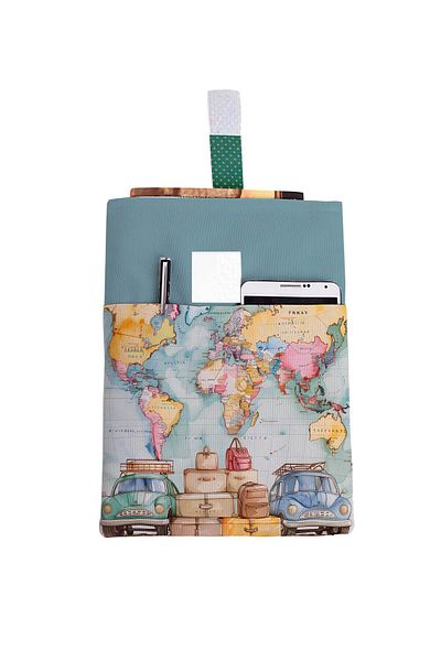 HRS Τσάντα βιβλίου πολλαπλών χρήσεων 20 x 25 cm με σχέδιο και τσέπες που πλένονται