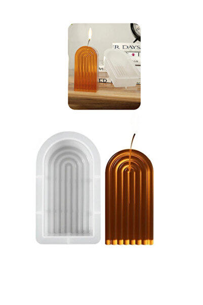 Sirius Hobi Epoksi Kalıp Alçı Mum Gökkuşağı Mumluk Kalıbı 3