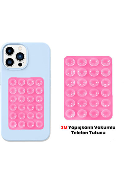 EDELFU Silikon Vakumlu Telefon Tutucu, Cep Telefonu için Silikon Yapışkanlı, ...