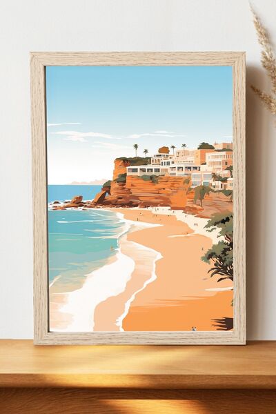 Luna Marissa Αφίσα τοπίων - Αφίσα τοίχου από γυαλιστερό χαρτί χωρίς πλαίσιο