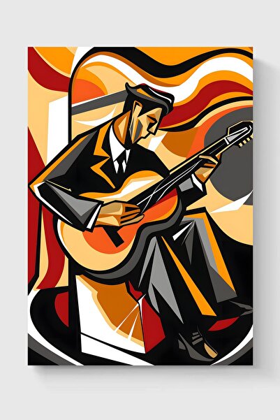 Luna Marissa Αφίσα τζαζ κιθαρίστας χωρίς πλαίσιο τοίχου