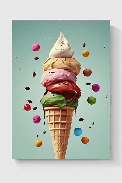 Luna Marissa Καλλιτεχνική αφίσα παγωτού χωρίς πλαίσιο τοίχου