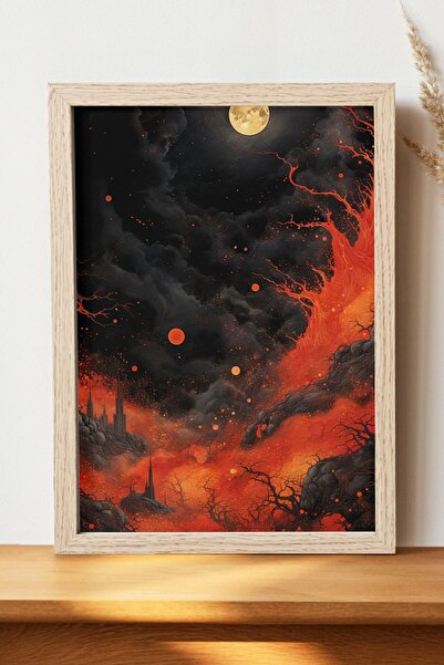 Luna Marissa Αφίσα Lava - Αφίσα τοίχου από γυαλιστερό χαρτί χωρίς πλαίσιο