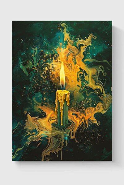 Luna Marissa Καλλιτεχνική αφίσα με κερί χωρίς πλαίσιο τοίχου