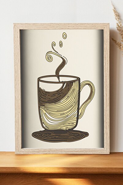 Luna Marissa Καλλιτεχνική αφίσα καφέ - Αφίσα ψηφιακής τέχνης από χοντρό χαρτί...