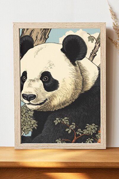 Luna Marissa Αφίσα Panda - Αφίσα τοίχου από γυαλιστερό χαρτί χωρίς πλαίσιο