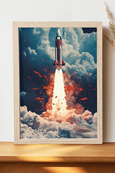 Luna Marissa Αφίσα Rocket - Αφίσα τοίχου από γυαλιστερό χαρτί χωρίς πλαίσιο