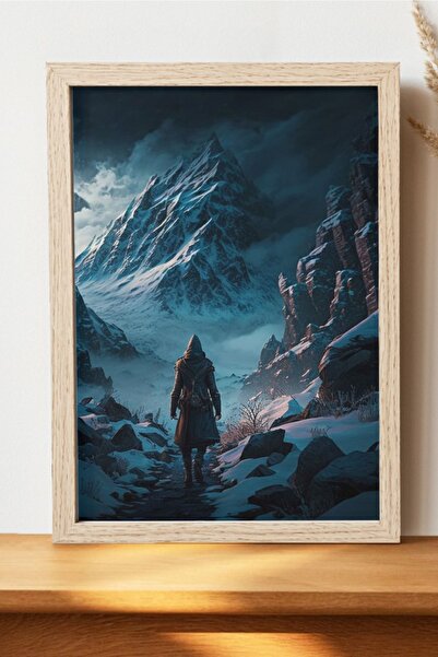 Luna Marissa Καλλιτεχνική αφίσα βουνών - Ψηφιακή αφίσα τέχνης χωρίς πλαίσιο