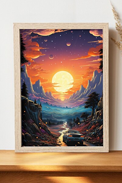 Luna Marissa Αφίσα τοπίων - Αφίσα τοίχου από γυαλιστερό χαρτί χωρίς πλαίσιο