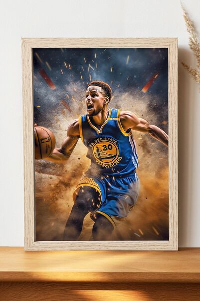 Luna Marissa Αφίσα Steph Curry - Αφίσα τοίχου από γυαλιστερό χαρτί χωρίς πλαίσιο