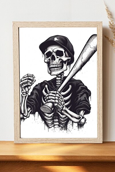 Luna Marissa Αφίσα σκελετού - Αφίσα τοίχου από γυαλιστερό χαρτί χωρίς πλαίσιο