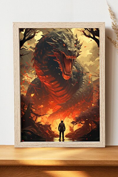 Luna Marissa Αφίσα Dragon - Αφίσα τοίχου από γυαλιστερό χαρτί χωρίς πλαίσιο