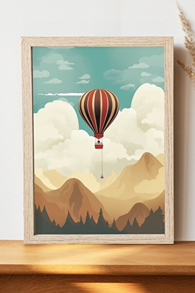 Luna Marissa Αφίσα με αερόστατο - Αφίσα τοίχου από γυαλιστερό χαρτί χωρίς πλα...