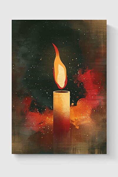 Luna Marissa Καλλιτεχνική αφίσα με κερί χωρίς πλαίσιο τοίχου