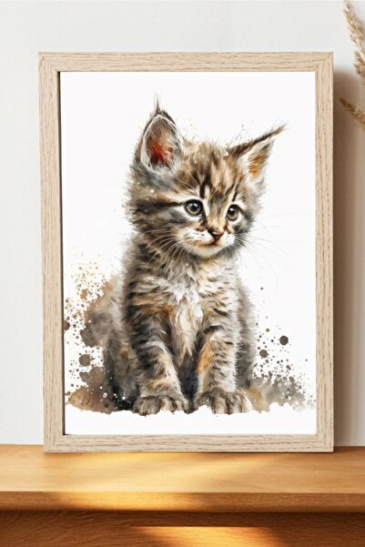 Luna Marissa Καλλιτεχνική αφίσα γάτας - Διακοσμητική αφίσα χωρίς πλαίσιο