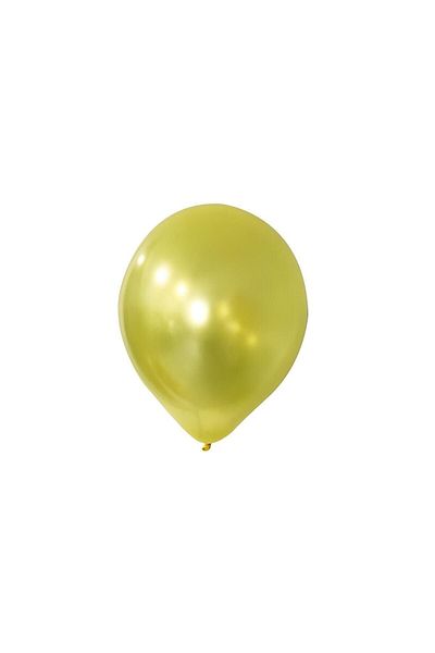 DÜVENCİ TİCARET Balloon Metallic Yellow 10pcs
