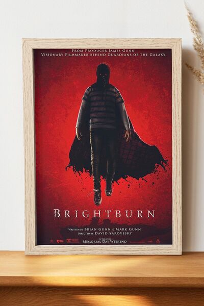Luna Marissa Αφίσα Brightburn - Αφίσα ταινίας τηλεόρασης με φωτεινό χαρτί χωρ...