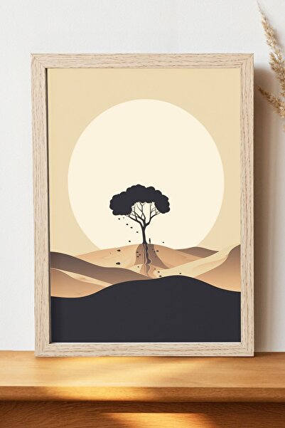 Luna Marissa Αφίσα δέντρου ηλιοβασιλέματος - Αφίσα τοίχου από γυαλιστερό χαρτ...
