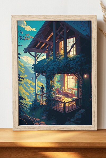 Luna Marissa Εικονογράφηση Αφίσα εξοχικής κατοικίας - Αφίσα ψηφιακής τέχνης α...