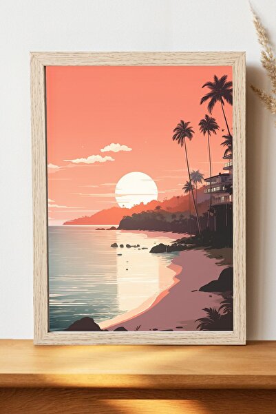 Luna Marissa Αφίσα τοπίων - Αφίσα τοίχου από γυαλιστερό χαρτί χωρίς πλαίσιο