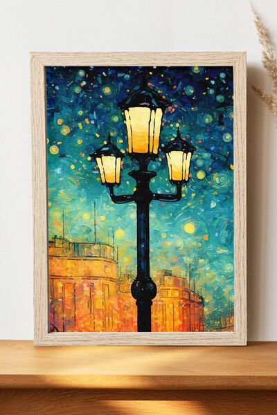 Luna Marissa Αφίσα φωτιστικών δρόμου - Αφίσα τοίχου από φωτεινό χαρτί χωρίς π...