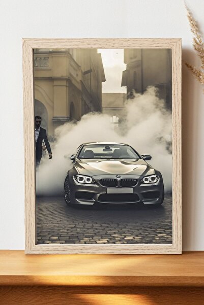 Luna Marissa Γκρι αφίσα BMW - Αφίσα αυτοκινήτου από γυαλιστερό χαρτί χωρίς πλ...