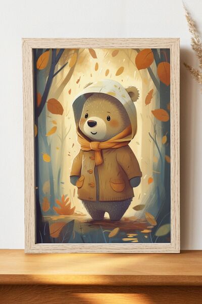 Luna Marissa Αφίσα αρκουδάκι - Αφίσα ψηφιακής τέχνης από χοντρό χαρτί χωρίς π...