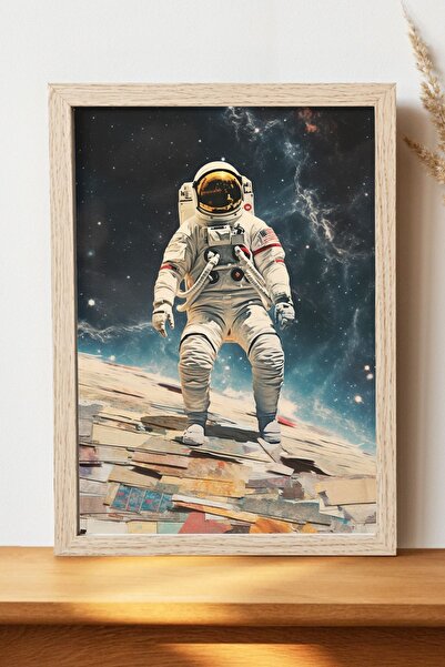 Luna Marissa Vintage αφίσα αστροναύτη - Αφίσα τοίχου από γυαλιστερό χαρτί χωρ...