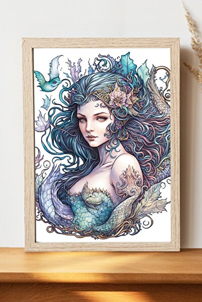 Luna Marissa Αφίσα Γοργόνας - Αφίσα τοίχου από γυαλιστερό χαρτί χωρίς πλαίσιο