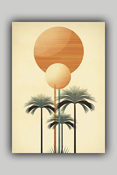 Luna Marissa Αφίσα τέχνης Palm Geometry Αφίσα τοίχου χωρίς πλαίσιο