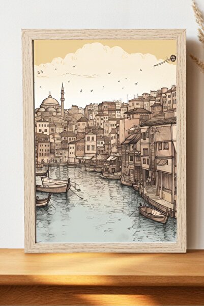 Luna Marissa Καλλιτεχνική αφίσα της Κωνσταντινούπολης - Διακοσμητική αφίσα πό...