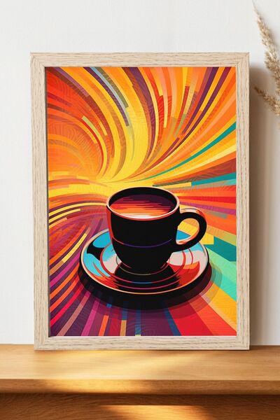 Luna Marissa Αφίσα καφέ - Αφίσα τοίχου από γυαλιστερό χαρτί χωρίς πλαίσιο